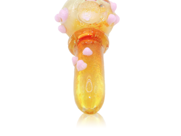 Cute Honey Fumed Glass Pipe
