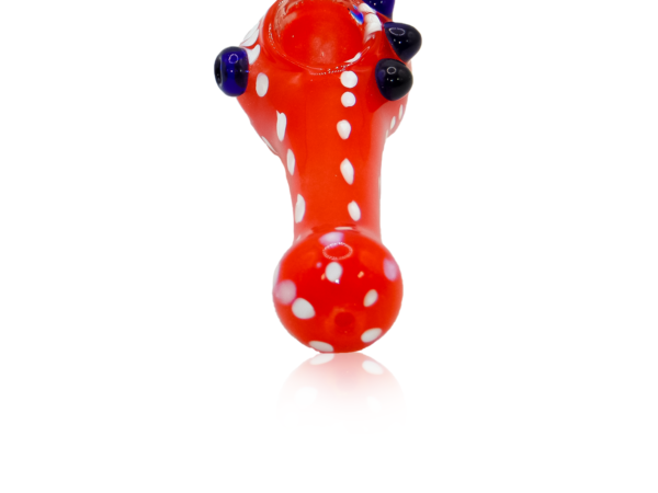 Red Spotted Glass Pipe