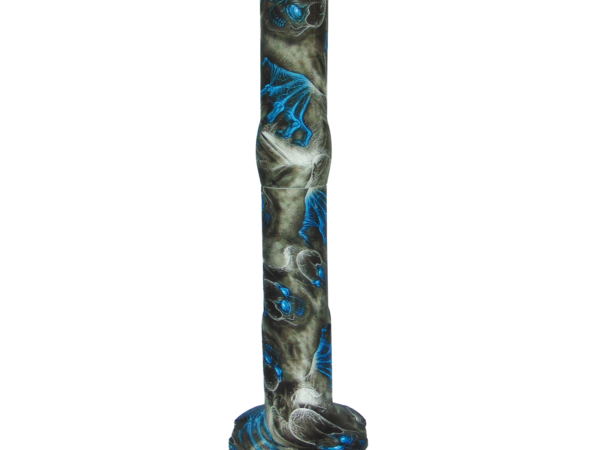 Blue Skull Silicone Water Pipe