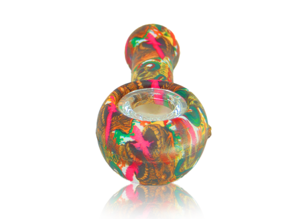 Tattoo Silicone Pipe with Glass Bowl