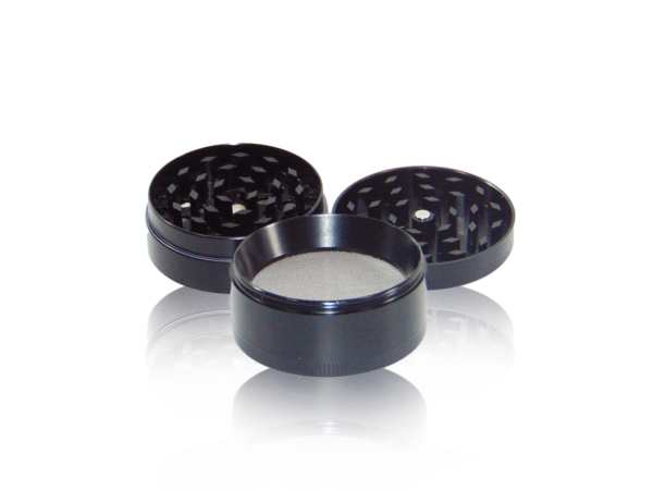Black 4 Layer Steel Tobacco Grinder
