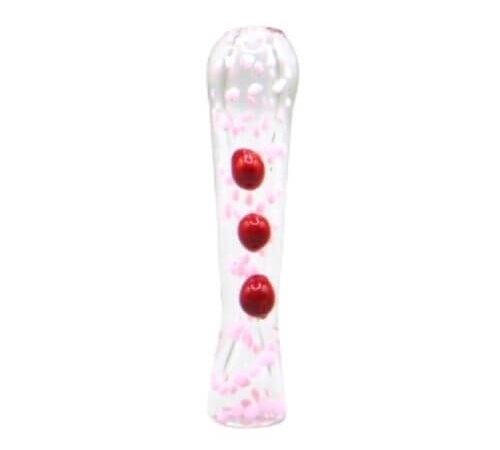 Spotted Glass Chillum Pipe