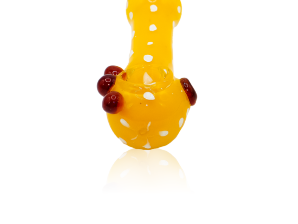 Yellow Dotted Glass Pipe