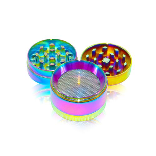 Small Rainbow Titanium Herb Grinder