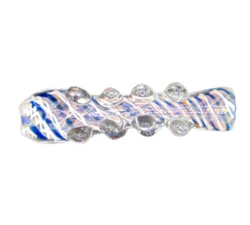 White Swirl Chillum Pipe