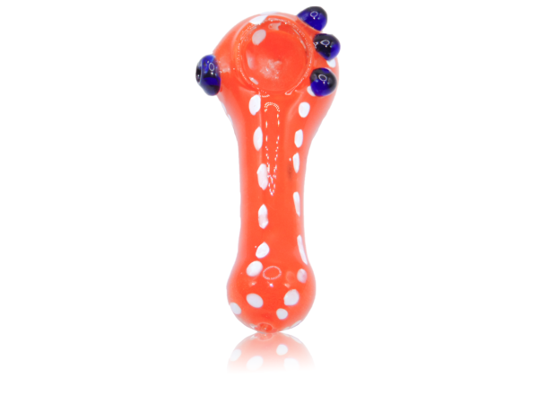 Orange Dotted Glass Pipe