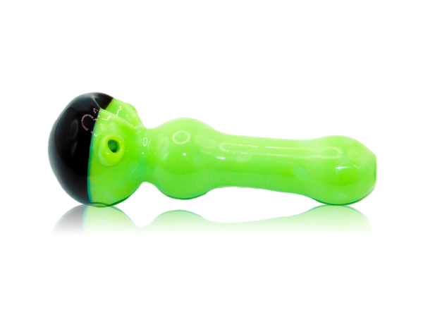 Lime Green Alien Slime Hand Pipe