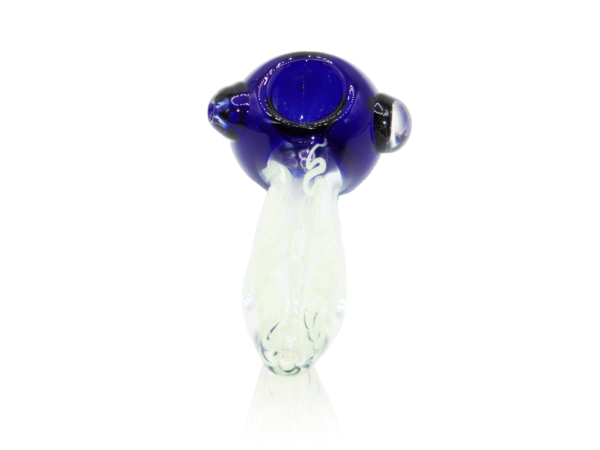 Cobalt and Neon Lace Glass Pipe