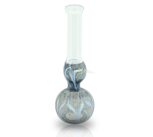 Old School Gray Swirl Water Pipe