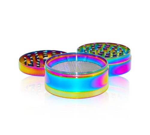 Large Metallic Rainbow Weed Grinder