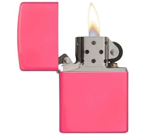 Windproof Neon Pink Zippo