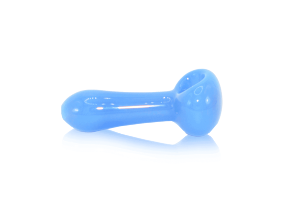 Light Blue Spoon Pipe with Carb Hole