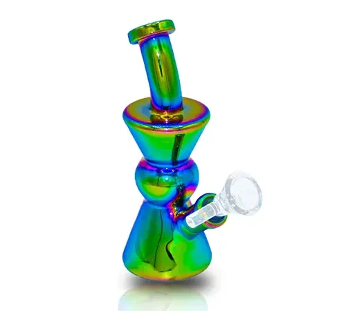 Small Chrome Rainbow Water Pipe